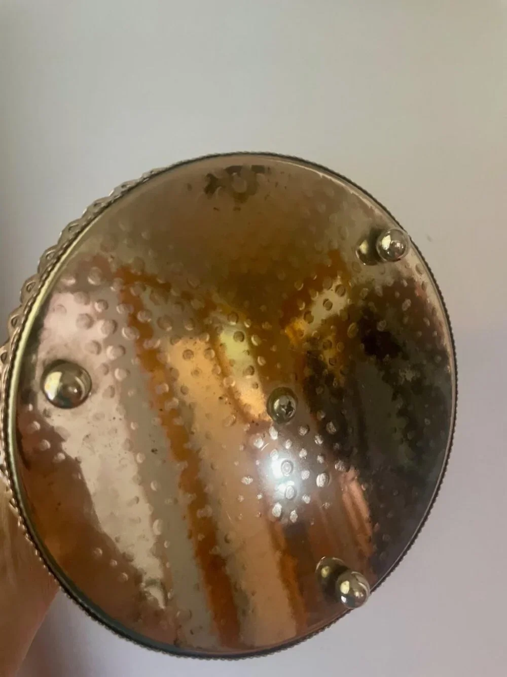 Vintage Silverplate Pierced Basket with Ornate Handle